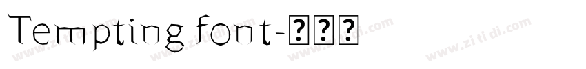 Tempting font字体转换